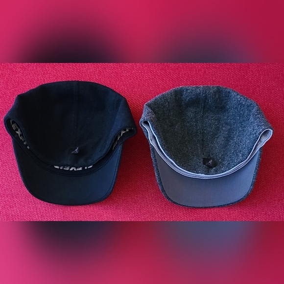 SOLD 2 for $15 Kangol FlexFit Ice Checks Supre Wool Stingy Cap Hats - Picture 2 of 5
